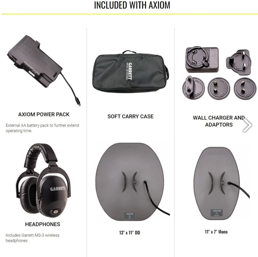 Garrett Axiom - Ex-Demo - 1 Year Warranty