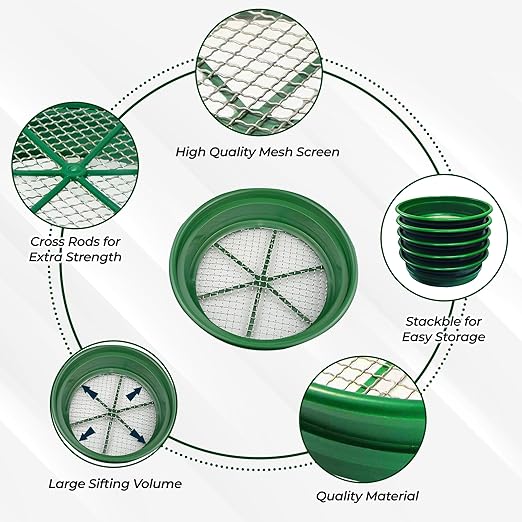 5pc Wire sifting pan set - SE