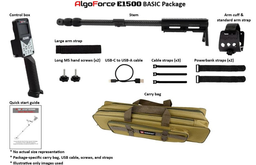 AlgoForce E1500 Plus Metal Detector