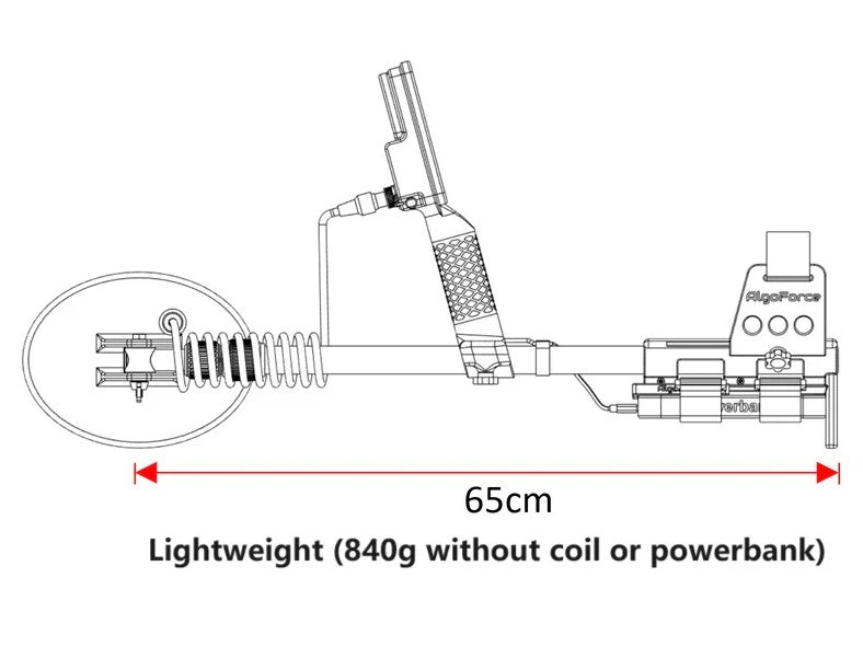 AlgoForce E1500 Plus Metal Detector