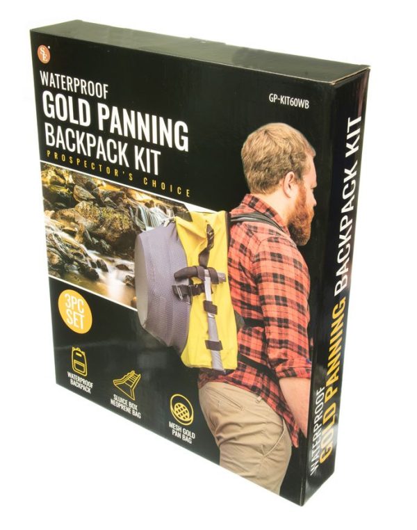 BJK 3pc Waterproof Gold Panning Backpack