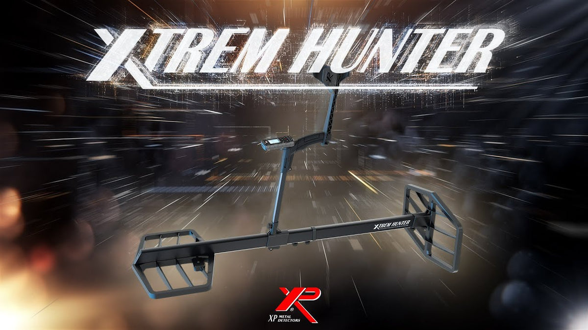 XTREM HUNTER Detector - XTR115-TX &amp; RX Coils, XTR-STEM S-Telescopic Stem, DEUS II Remote Control,  WSAXLST Wireless Headphones, EN Manual, XTR-CASE115 Case