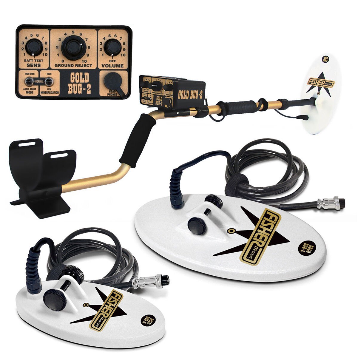 Fisher Gold Bug 2 Combo (with 6.5" and 10" Coil)