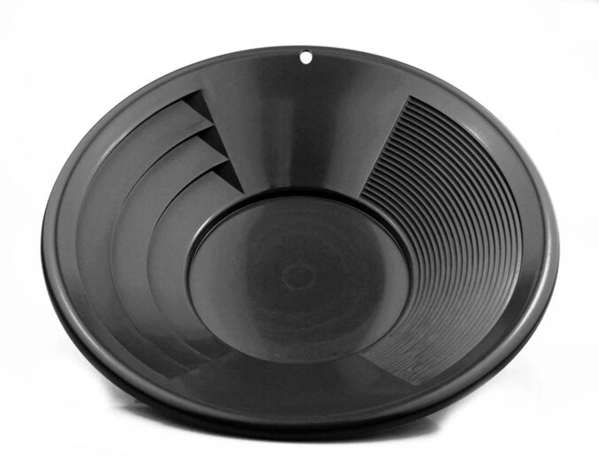 BJK 14" Black Dual Riffle Gold Pan