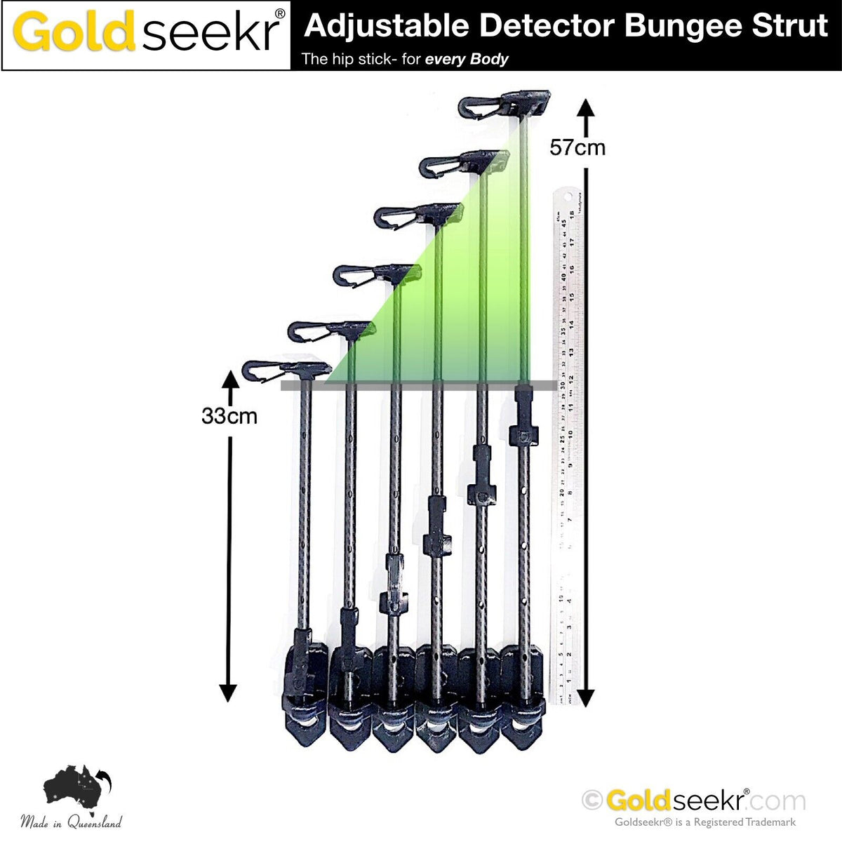 Goldseekr Adjustable Bungee Strut (Hip Stick)
