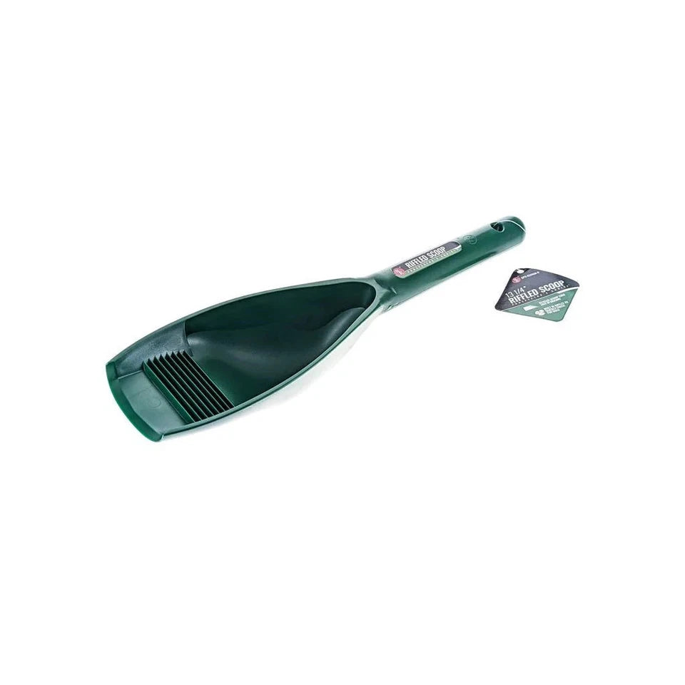 Riffled prospectors scoop - Green