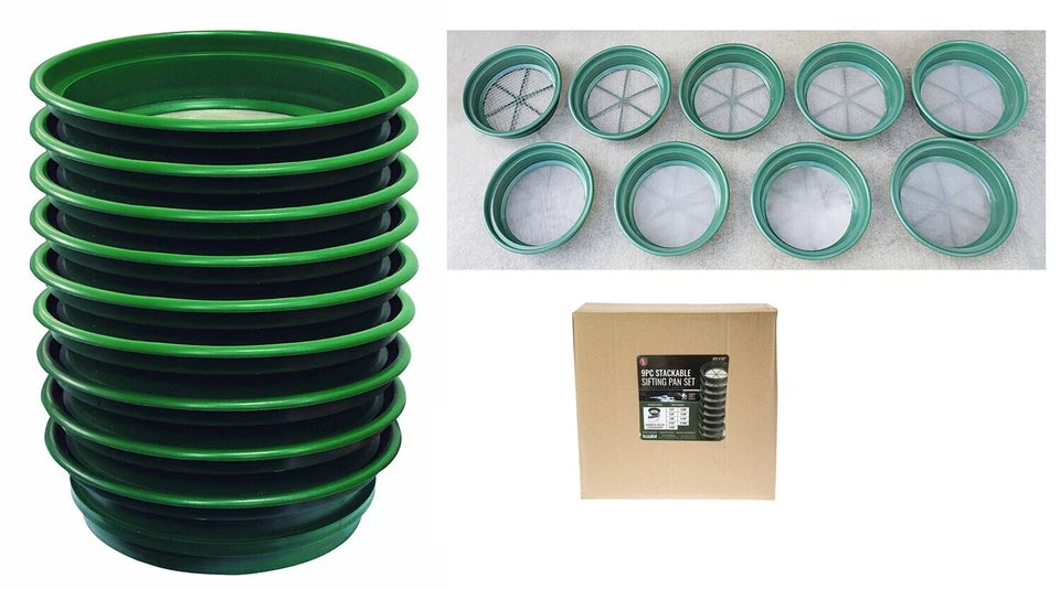 9pc Wire Sifting Pan Set