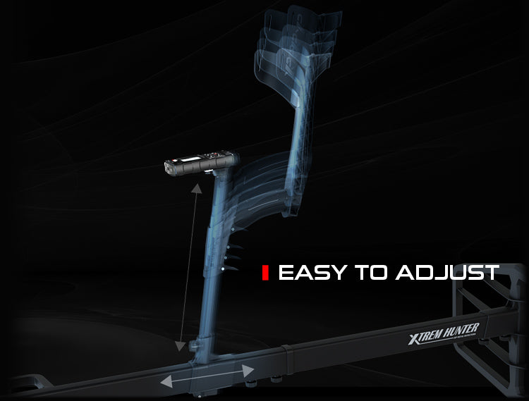 XTREM HUNTER Detector - XTR115-TX &amp; RX Coils, XTR-STEM S-Telescopic Stem, DEUS II Remote Control,  WSAXLST Wireless Headphones, EN Manual, XTR-CASE115 Case