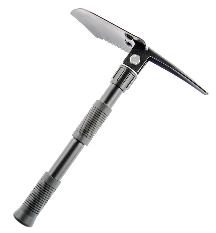 BJK 23&quot; Premium Quality Black Tri-Fold Serrated Shovel w Carry Case