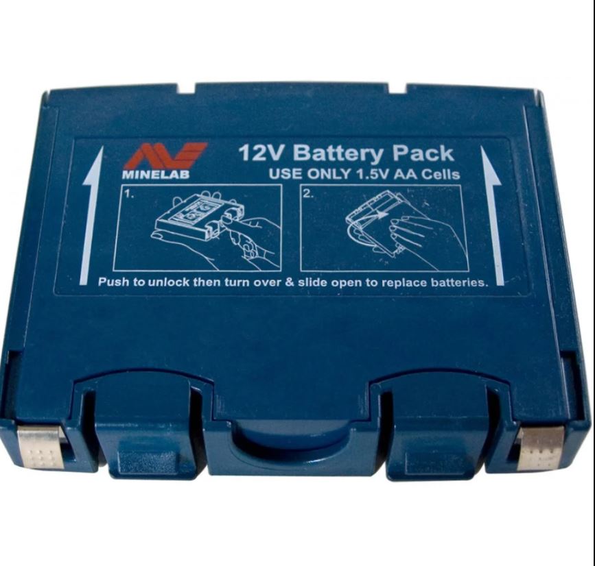 Minelab Alkaline Battery Pack Blue (Sovereign GT and Eureka Gold) Lost Treasures