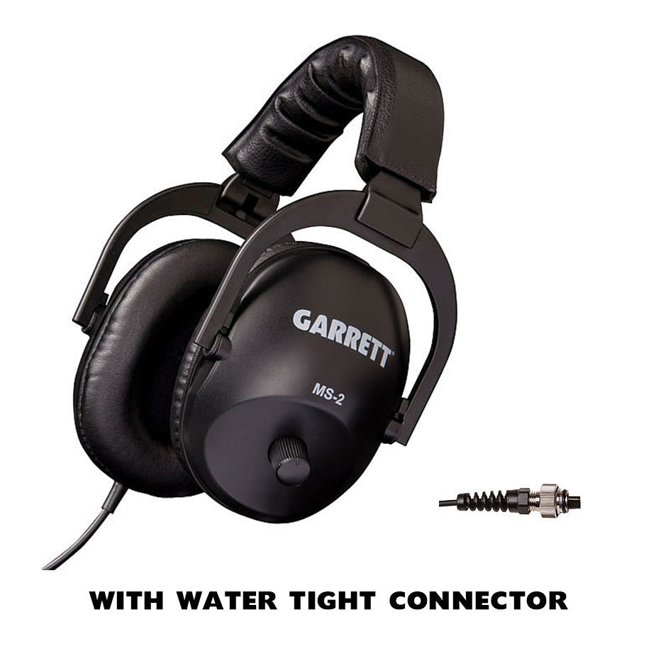 Garrett MS-2 Headphones (with Water Tight Connector)